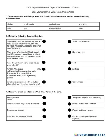 Virginia Studies Homework 3-22-2021