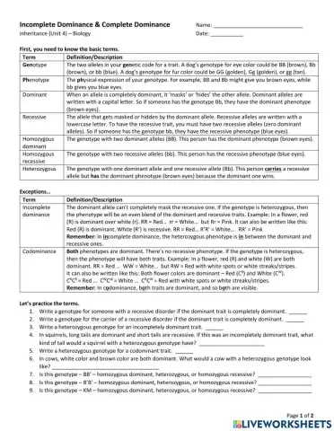 Unit 4 - IncDom & CoDom