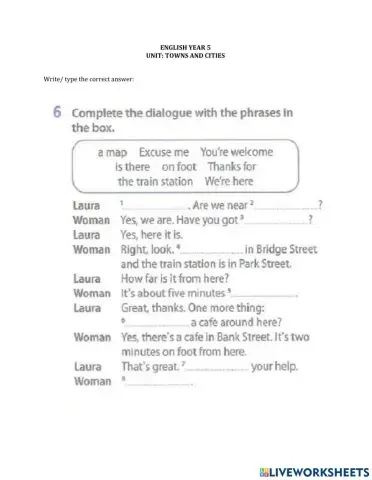 Description on towns & cities