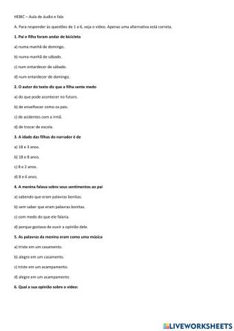 Que nunca acabe monologo