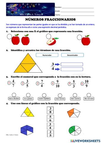 Numeros fraccionarios