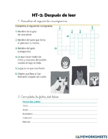 Ht-2 después de leer potón el gato no quiere pato