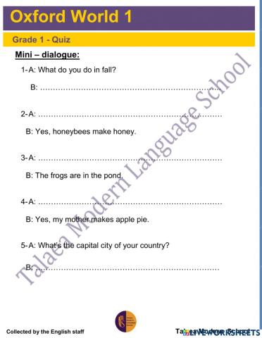 Oxford World 1‎ - Grade 1