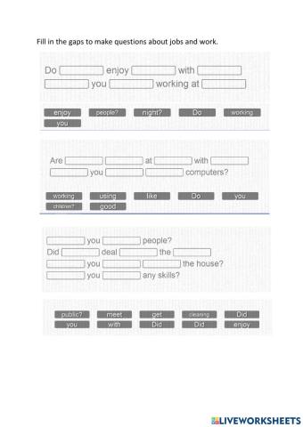 Questions about jobs