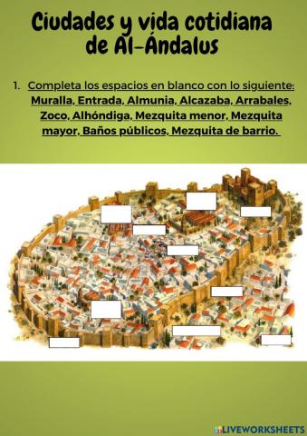 Ciudades y vida cotidiana andalusí