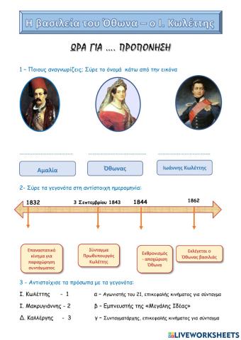 Η βασιλεία του Όθωνα - ο Ιωάννης Κωλέττης