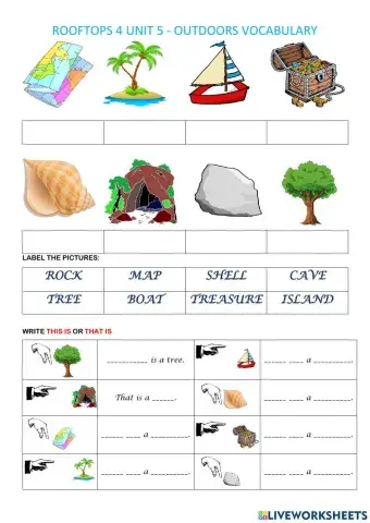 Rooftops 4 Unit 5 - Outdoors Vocab