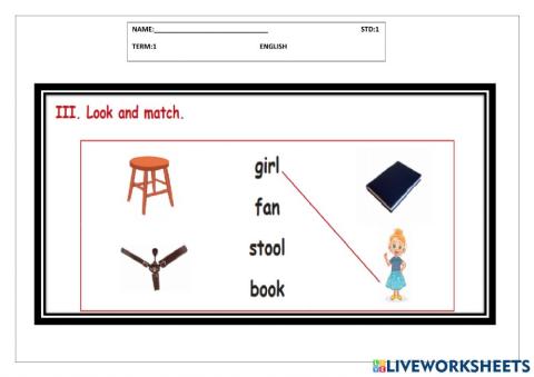 Look and match term-1