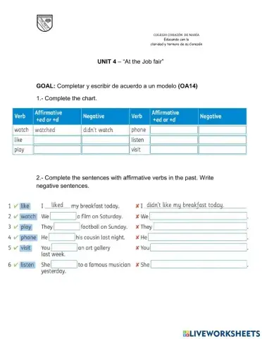 6° grades - unit 4 Class 2