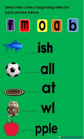 Literacy Revision Worksheets