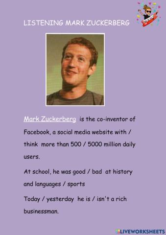 Mark Zuckerberg Listening