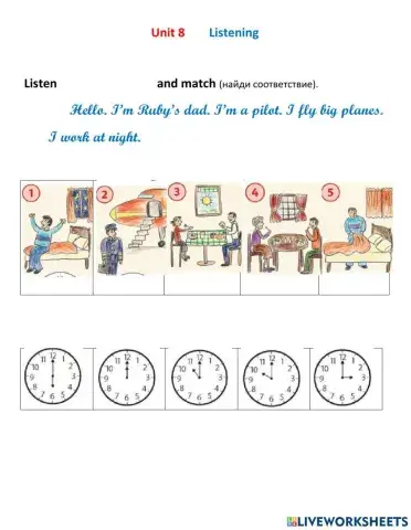 Family and friends 2 Unit 8 Lesson 6 Listening