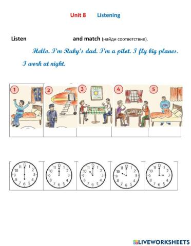 Family and friends 2 Unit 8 Lesson 6 Listening