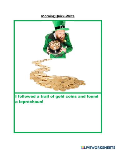 Leprechaun Quick Write