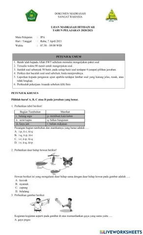 UM Ilmu Pengetahuan Alam
