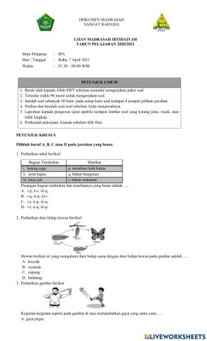 UM Ilmu Pengetahuan Alam