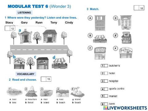 Module test 6 (iWonder 3)-