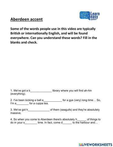 Aberdeen accent