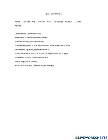 Quiz1-2 Summit 2(1)