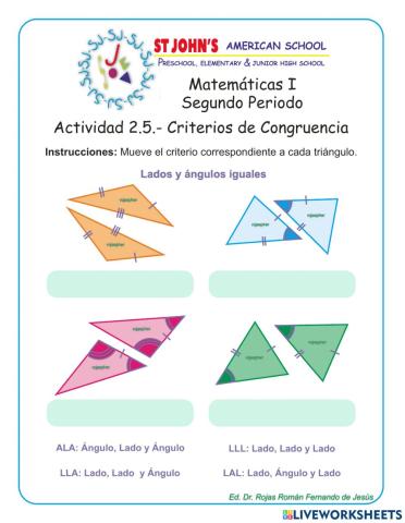 Criterios de congruencia