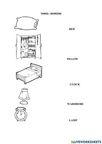 Things in a bedroom