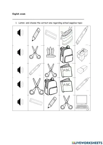First graders: exam 1