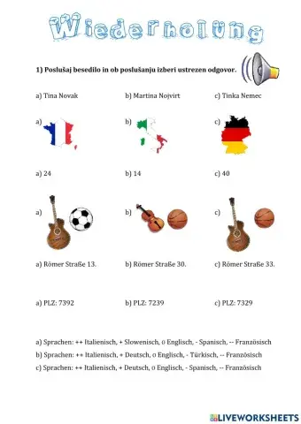 Wiederholung - HÖREN