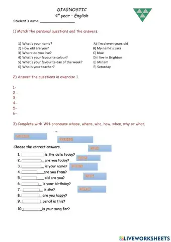 Diagnostic 4º Rojas