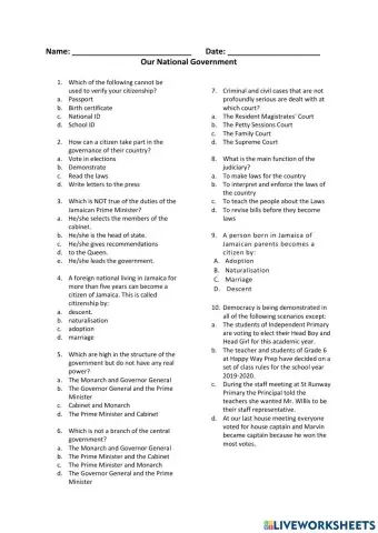 Our national government