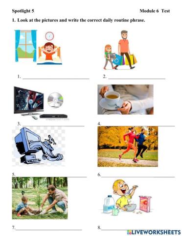 Spotlight 5-Module 6-Test