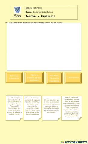 Teorias del origen de la vida