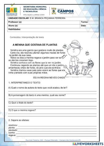 Leitura e Interpretação