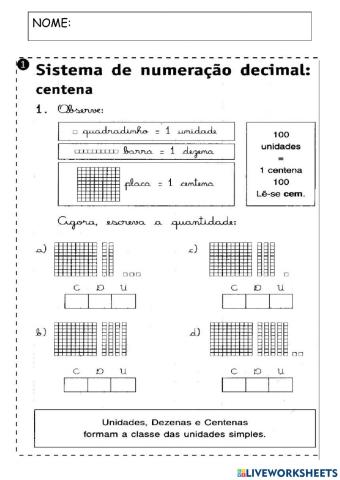Sistema de numerção decimal