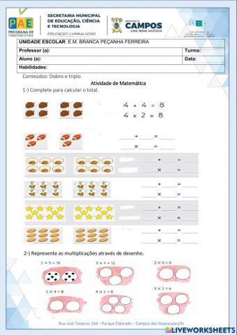 Introdução Multiplicação