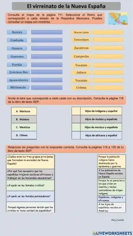 El Virreinato de la Nueva España