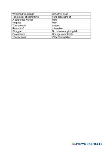 Vocabulario key note upper 8
