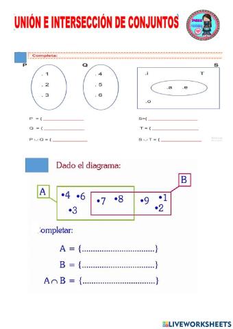 Unión- Intersección