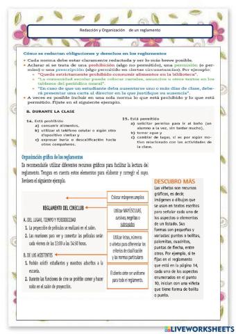 Redacción y Organización de un reglamento