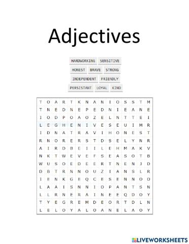 Adjetives