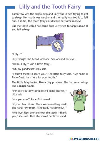 Lilly and the Tooth Fairy