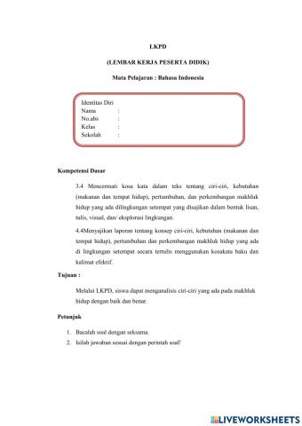 LKPD dimulas mikroteachng 6C