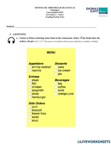 Go Getter 2 Bimestral Unit 2