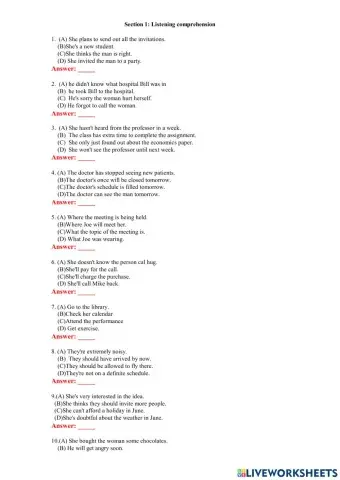 TOEFL prediction 1 (listening)