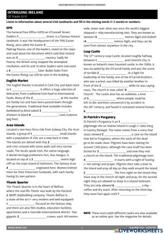 Reading about Ireland