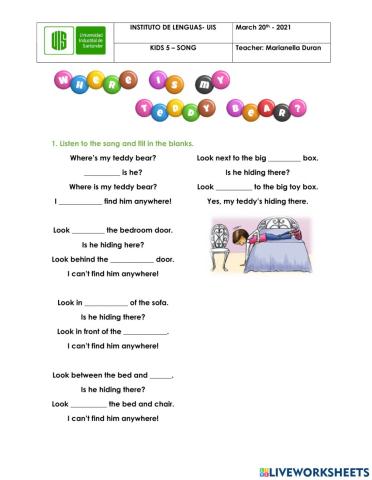 Song - Prepositions