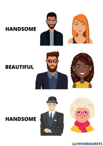 Beautiful and handsome