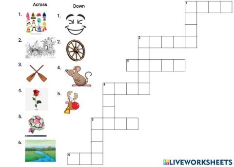 Crucigrama palabras con r