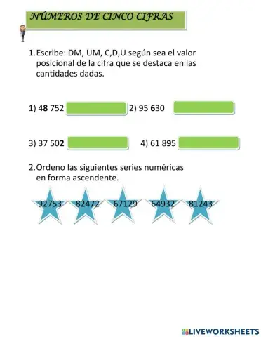 Números de cinco cifras