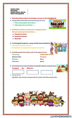 Keberagaman suku bangsa di Indonesia