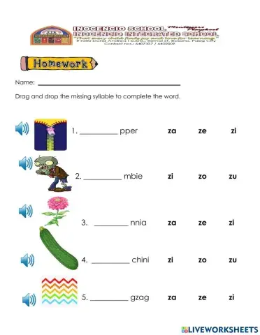 Pre-kinder (Zz and Qq with vowels) 3-19